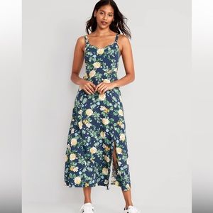 Floral Maxi Slip Dress size M Petite NWT